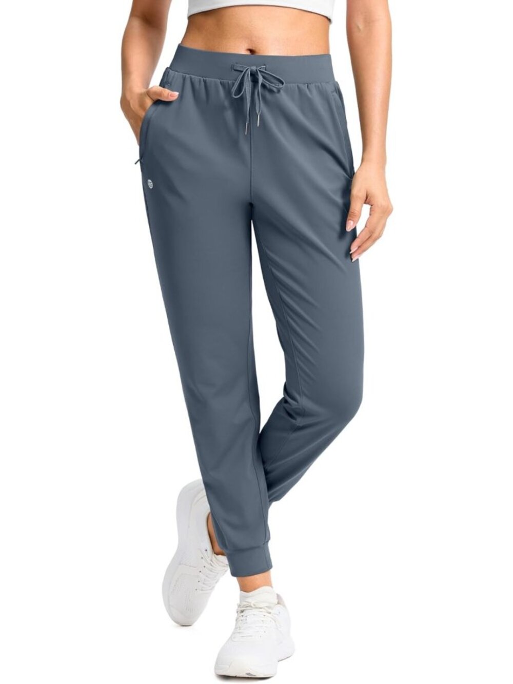 Stylish Women's Joggers with Zipper Pockets | Athletic Workout Pants for Comfort